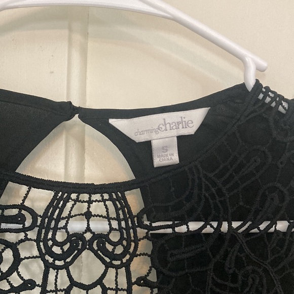 Charming Charlie Little Black Dress Size Small - Picture 4 of 5